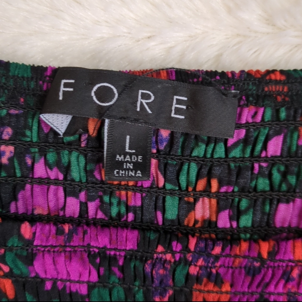 Floral Maxi Dress - Pink and Black - Picture 12 of 16
